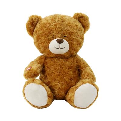 China China Factory Plush Bear Toys Kids Stuffed Educational Talking Cute Box Talking Plush Electric Toy for sale