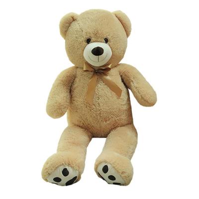 China Cute Coffee Brown Large Teddy Bear Plush Stuffed Plush Lying Teddy Bear Wholesale Custom Bear for sale