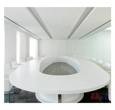 China Renewable Unique Design Solid Shape Office Furniture Outdoor Oval Meeting Table for sale