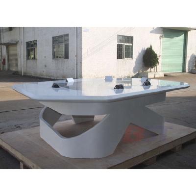 China Renewable in Sale Artificial Stone Diamond Shape Modern Boardroom Conference Table for sale