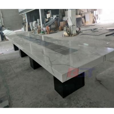 China Renewable High End Board Room Meeting Tables Marble Top Conference Table for sale