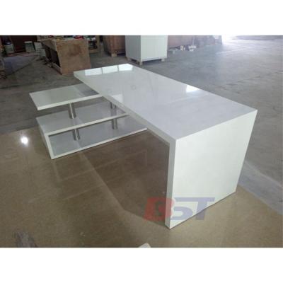 China Durable Contemporary Artificial Stone Furniture Office Desk Design Modern Desk Table for sale