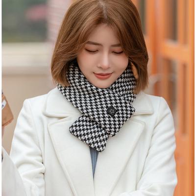 China 2021 Mid Heating Rechargeable Scarves Fabric USB Heating Comfortable Breed Scarf for sale