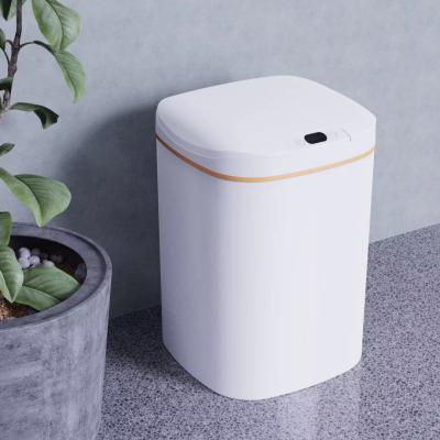 China Induction type smart home touchless trash can with sensor hotel kitchen automatic trash can for sale