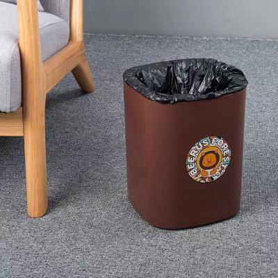 China New Sustainable Kitchen Living Room Indoor Trash Can Without Cover Plastic Bin for sale