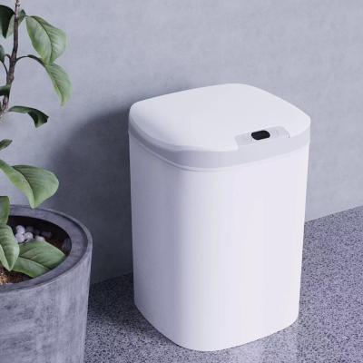 China Office Home Smart Touchless Auto Sensor Plastic Trash Can Induction Type Trash Can With Lid for sale