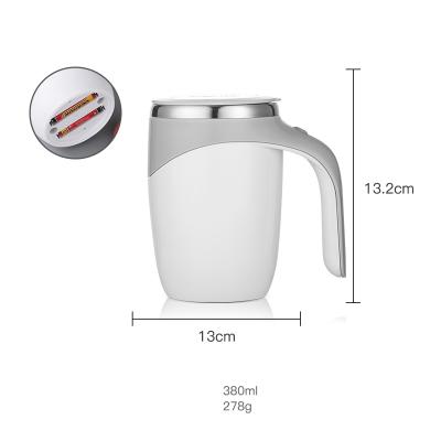 China 2021 New Trend Sustainable Coffee Thermos Mugs 304 Stainless Steel Automatic Stirring Magnetic Stirring Mug for sale