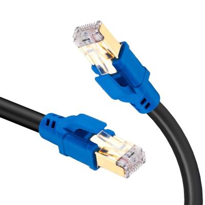 China Blue PVC UTP patch cord cable cat5e CAT6 cat6A cat7 cat8 with 3m CAT8 truss for sale