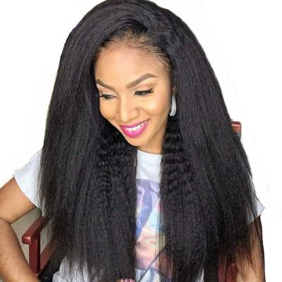 China No tangling. No Shedding.Can No Dye Grade 9A Virgin Hair Curly Straight Glueless 13X6X1 T Part Lace Wig for sale