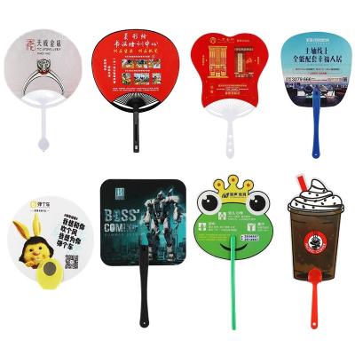 China China small advertising fan customization cartoon propaganda gift pp fan customization for sale