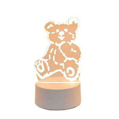 China Postmodern Cute Net Red Acrylic 3d Led Night Light Custom Acrylic 3d Led Night Light Decoration Led Night Light for sale