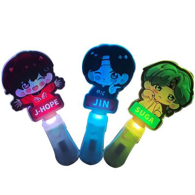 China Customized ABS+Acrylic factory outlet logo LED light stick promotion party gift flash for glow stick for sale