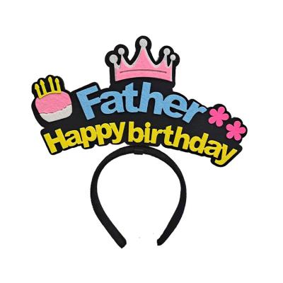 China Custom Personalized Birthday Party Decoration Factory Headwear Headband DIY Texts Custom For Company Event Gifts for sale