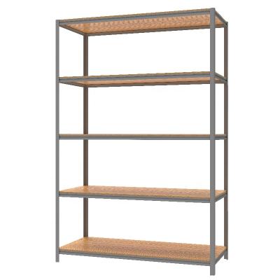 China Wholesale Corrosion Protection 5 Tier Corrosion Protection Metal Warehouse Display Storage Rack Boltless Corner Storage Rack for sale