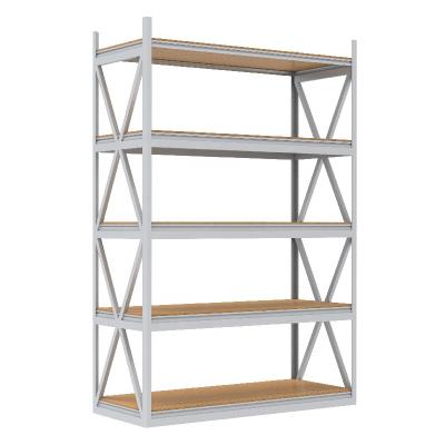 China Corrosion Protection Storage Shelf Rack Easy Install Steel Adjustable Metal Rack Height Commercial Storage Customizable Stacking Racks for sale