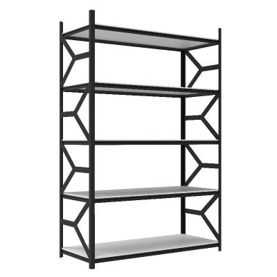 China Corrosion Protection 5 Shelves Boltless Light Duty Rivet Metal Shelf Storage Shelf Brackets For Home And Supermarket Shelves for sale