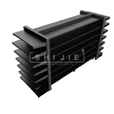 China Double Sided Double Sided Supermarket Display Shelving With LED Light 65Kg Capacity for sale