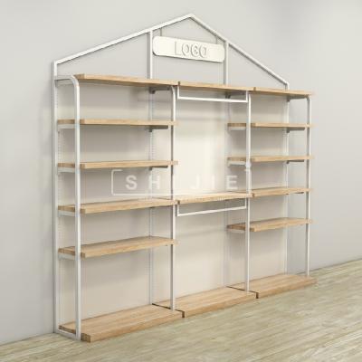 China SHIJIE Store/Supermarket/Retail/Pharmacy MDF Retail Store Display Shelves Deli /Snack Home Decor Retail Shop Glass Customized Display Rack Design for sale