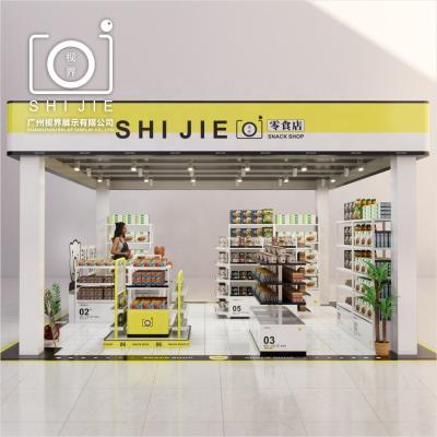 China Supermarket/brand retail store/mall/hotel/airport SHIJIE SHOW free design grocery store decoration factory price store fittings and display for sale