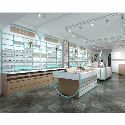 China Grocery Store /Snack Shop Cabinets Wooden Furniture Display MDF Equipment Display Cabinets Optical Eyewear Store/Supermarket/Retail/Pharmacy Store/Eyewear Interior Decoration Design for sale