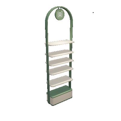 China Double Sided Wooden Pharmacy Shelves Customized Pharmacy Retail Store Promotion Portable Display Racks for sale