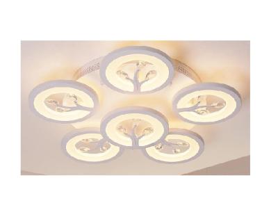 China Surface Mounted Indoor Led Ceiling Light Round Shape Modern Acrylic Size80cm for sale