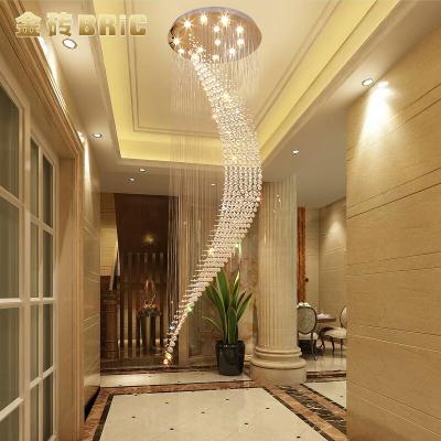 China Modern Crystal Ceiling Lamp Round Led Remote Multi Color Pendant Light Size100cm for sale