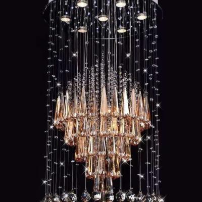 China Modern Led Crystal Lighting Ceiling Light Chandelier Luxury Pendant Lights Size60cm for sale