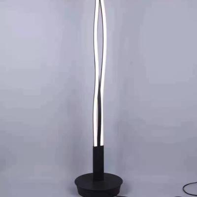 China Modern Super Bright Dimmable LED Floor Lamps Modern Luminous Metallic Light Body Led Standing Remote Control Lights Floor Lamps for sale