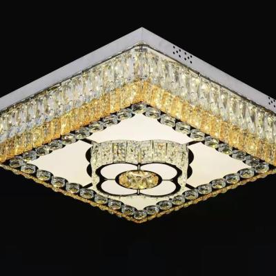 China Modern Chandelier Ceiling Lamp Hang Crystal Ceiling Lighting Designed Hotel For Large Church Clear Cover for sale