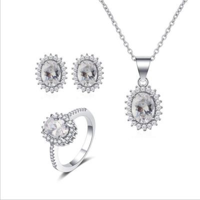 China 925 Sterling Silver Other Stud Earrings Other Rings Necklace Jewelry Sets for sale