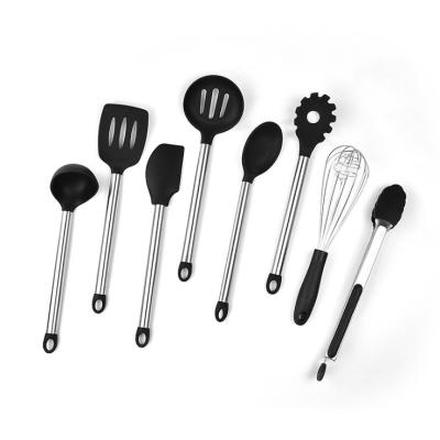 China Sustainable new design utensil set kitchen cookware cookware silicone kitchen utensils set for sale