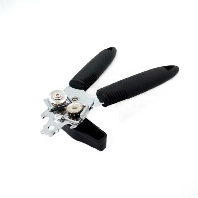 China Sustainable Profession Fancy Portable Black Turn Zinc Alloy Universal Household Kitchen Use 5in1 Jar Opener for sale