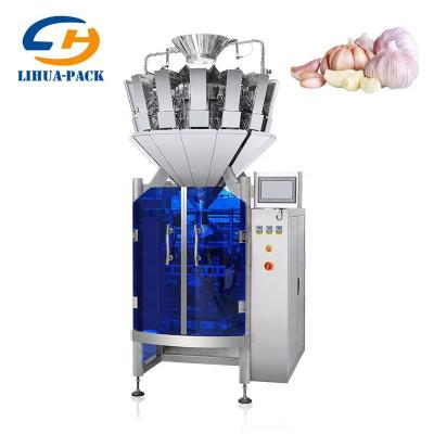 China Full Automatic Food Garlic Vertical Peeled Forming/Filling/Sealing Packaging Machine With Multihead Weigher for sale