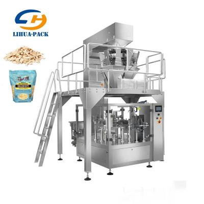 China Automatic Multihead Food Vertical Weighing Pouch Grain Filling Standing Food Packing Machine for sale