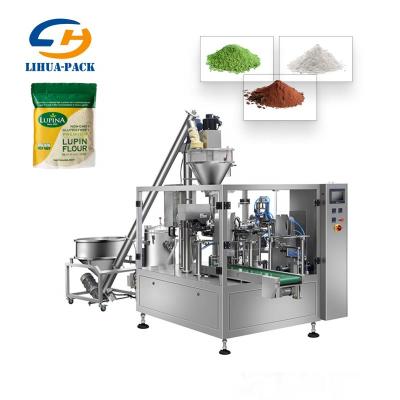 China Automatic Lupine Bean Flour Bagging Packing Machine Food Premade Bag Flour Grain Machine for sale