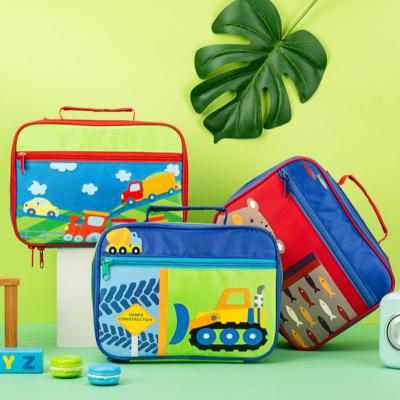 China Oxford+PE Foam+Waterproof Aluminum Foil Cartoon Printing Cute School Kid Lunch Bag For Kids, Students for sale