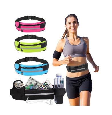 China Other Outdoor Sport Running Waterproof Waist Bag With Bottle Holder for sale