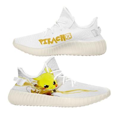 China Fashion Trend DIY Anime Sneakers Fan Custom Basketball Trainers AOT Mashup Pikachu Shoes Pokemon Shoes for sale