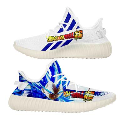 China Fashion Trend DIY Anime Sneakers Fan Custom Basketball Trainers Vegeta Blue Shoes Dragon Ball Super Anime Custom Sneakers for sale