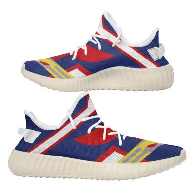 China Fashion Trend DIY Anime Sneakers Fan Custom Gold Basketball Trainers All Strength Shoes Uniform My Hero Academia Sneakers for sale