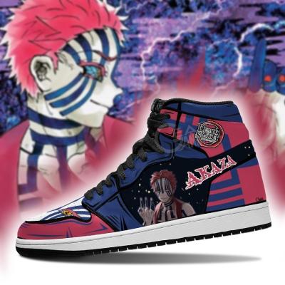 China Fashion Trend DIY Anime Fan Sneakers Demon Akaza Demon Slayer Mens Womens Basketball Shoes Trainers Sports Shoes for sale