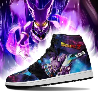 China Fashion trend DIY anime fan sneakers beerus dragon ball z galaxy mens womens basketball trainers custom made sports shoes for sale