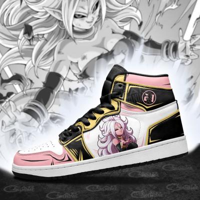 China Fashion Trend DIY Anime Fan Sneakers DBZ Android 21 Mens Womens Basketball Shoes Trainers Custom Sports Shoes for sale