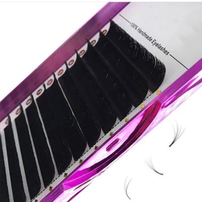 China Super Soft Super Black Auto Fans 0.05mm 0.07mm Self Fanning Easy Fan Lash Eyelash Extensions Mega Volume Blooming Eyelash Extension for sale