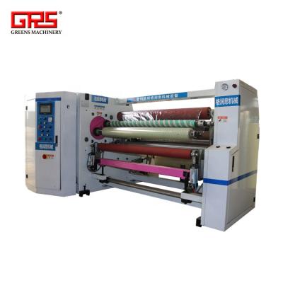 China Adhesive tape rewinding double axles adhesive tape rewinding machine / PE film rewinding machine for sale