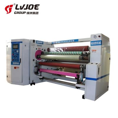 China machinery & Material blanking paper tape rewinding machine / double shaft bopp tape rewinding machine for sale