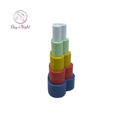 China DIY TOY Kids Heart Shape Towel Safe Cup Stacker Educational Building Block Toys MY13D003 for sale