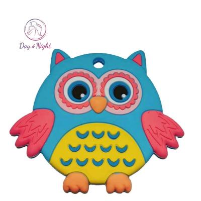 China For Grinding Teeth Customize Baby Owl Teething Toy Silicone Baby Cute Animal Soft Teether MY08K005 for sale