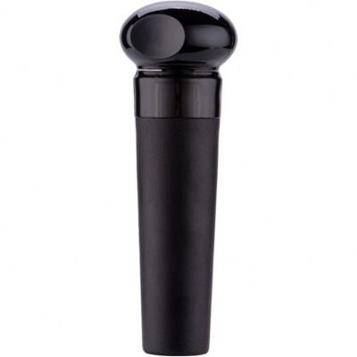 China Modern Viable Wine Accessories Wine Stoppers Acrylic Black Vacuum Pump Stopper Good Quality for sale